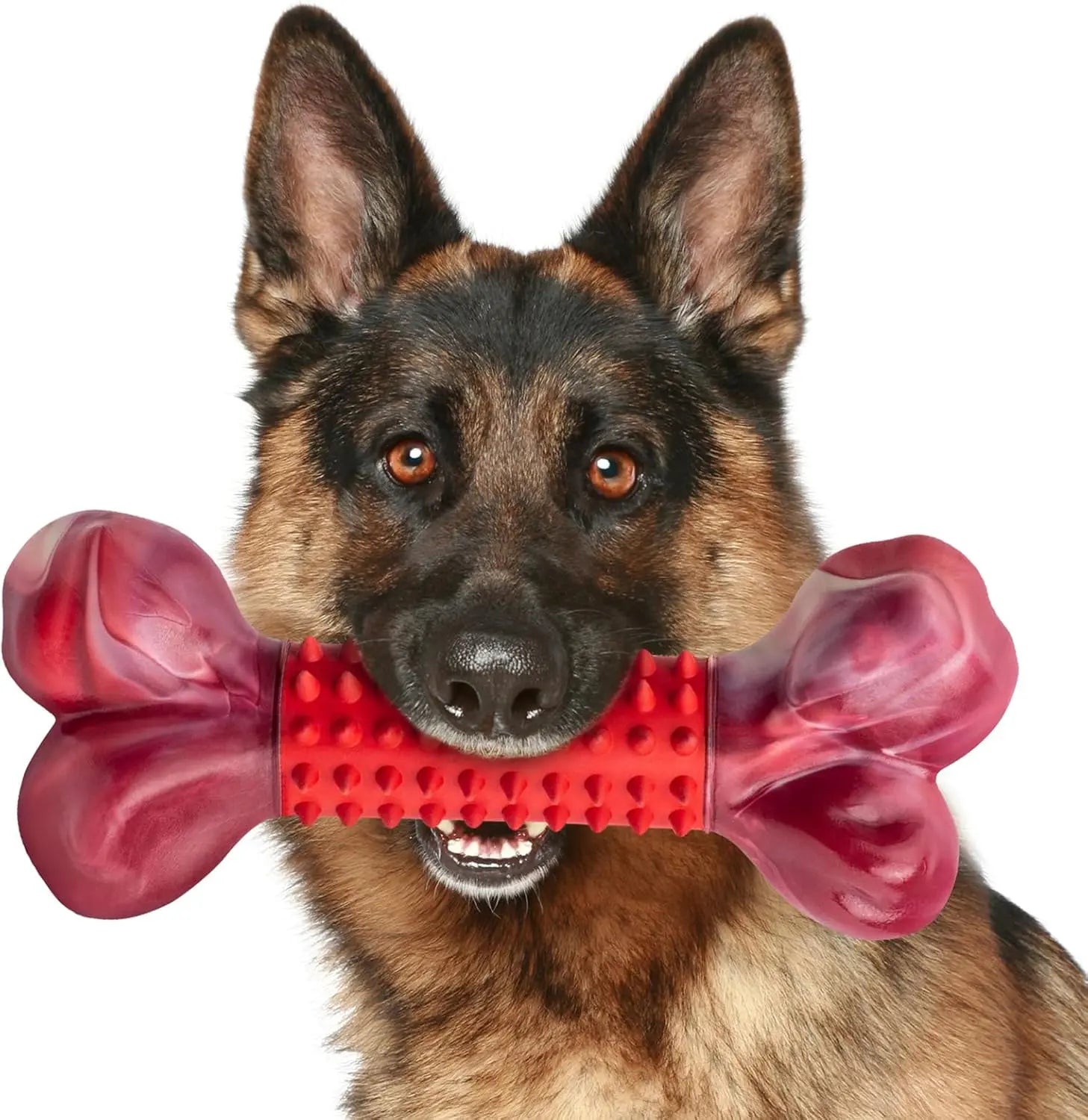 Apasiri Indestructible Chew Toy for Large Breeds - Durable Interactive Toy for Strong Dogs and Dental Health