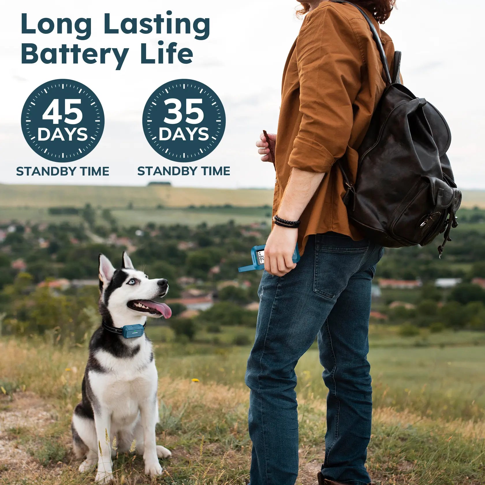 Jugbow 4200FT Waterproof Dog Training Collar with Remote Control, IPX8 Rating, 4 Training Modes, Rechargeable E-Collar for Outdoor Use