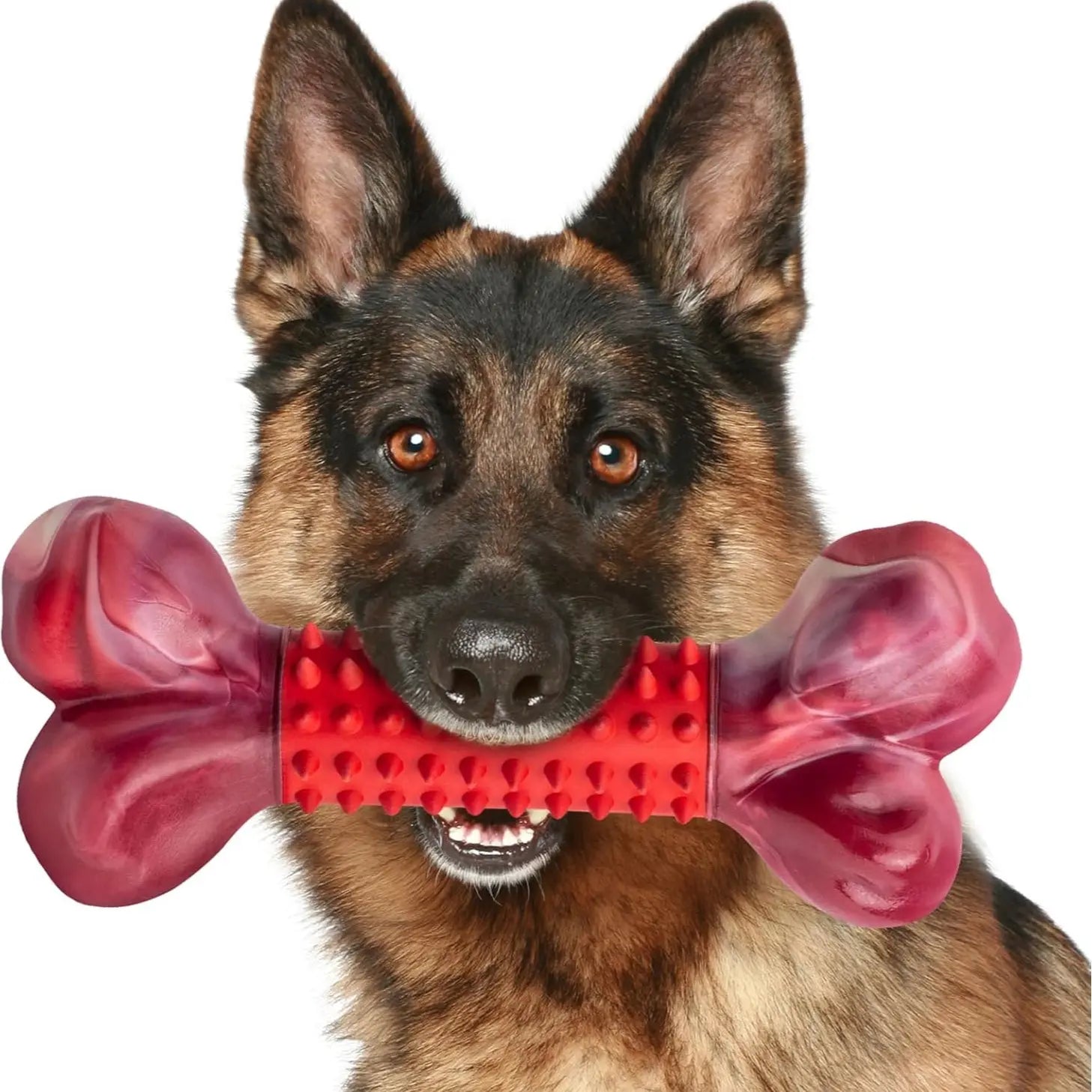 Apasiri Indestructible Chew Toy for Large Breeds - Durable Interactive Toy for Strong Dogs and Dental Health