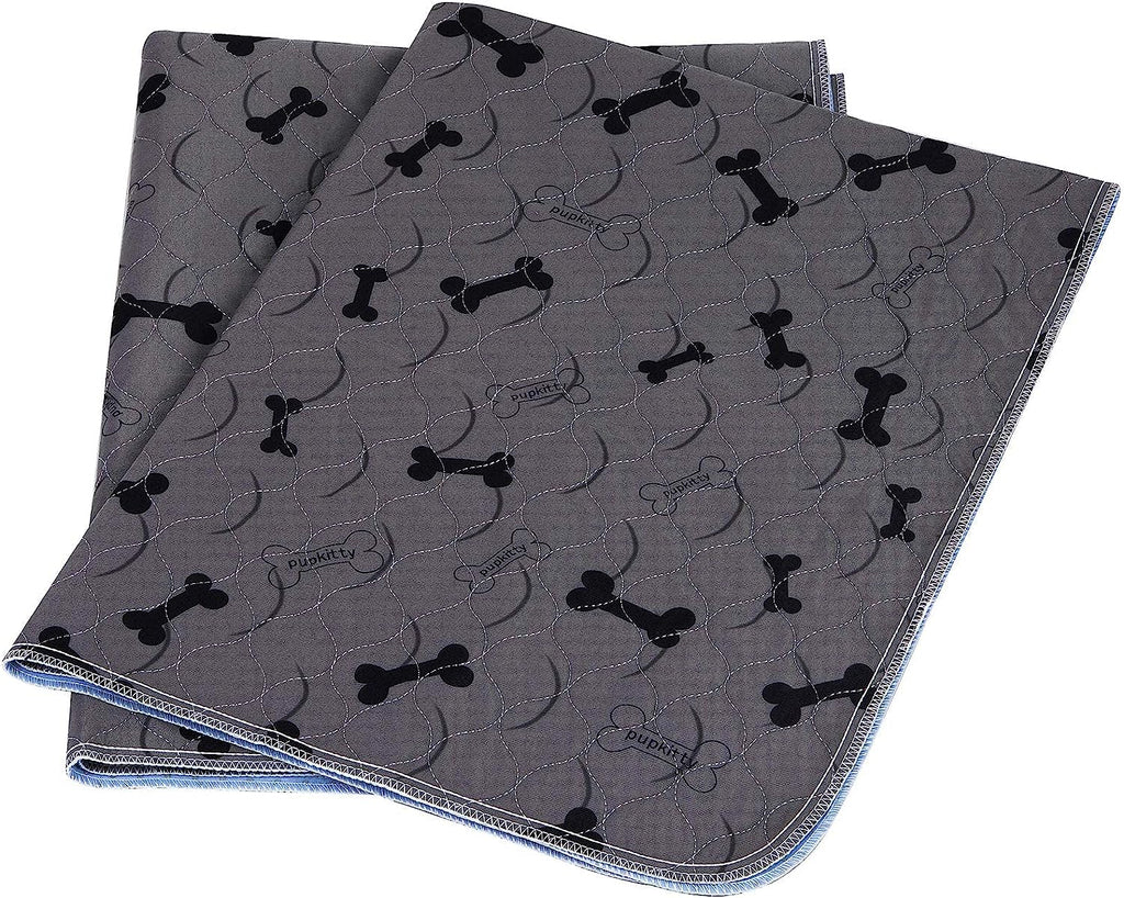 Ultimate Washable Dog Pee Pads with Free Grooming Gloves - Non-Slip, Super Absorbent, and Reusable for Training and Whelping