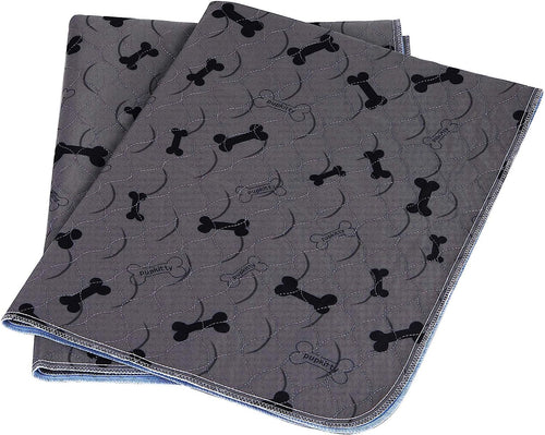 Ultimate Washable Dog Pee Pads with Free Grooming Gloves - Non-Slip, Super Absorbent, and Reusable for Training and Whelping