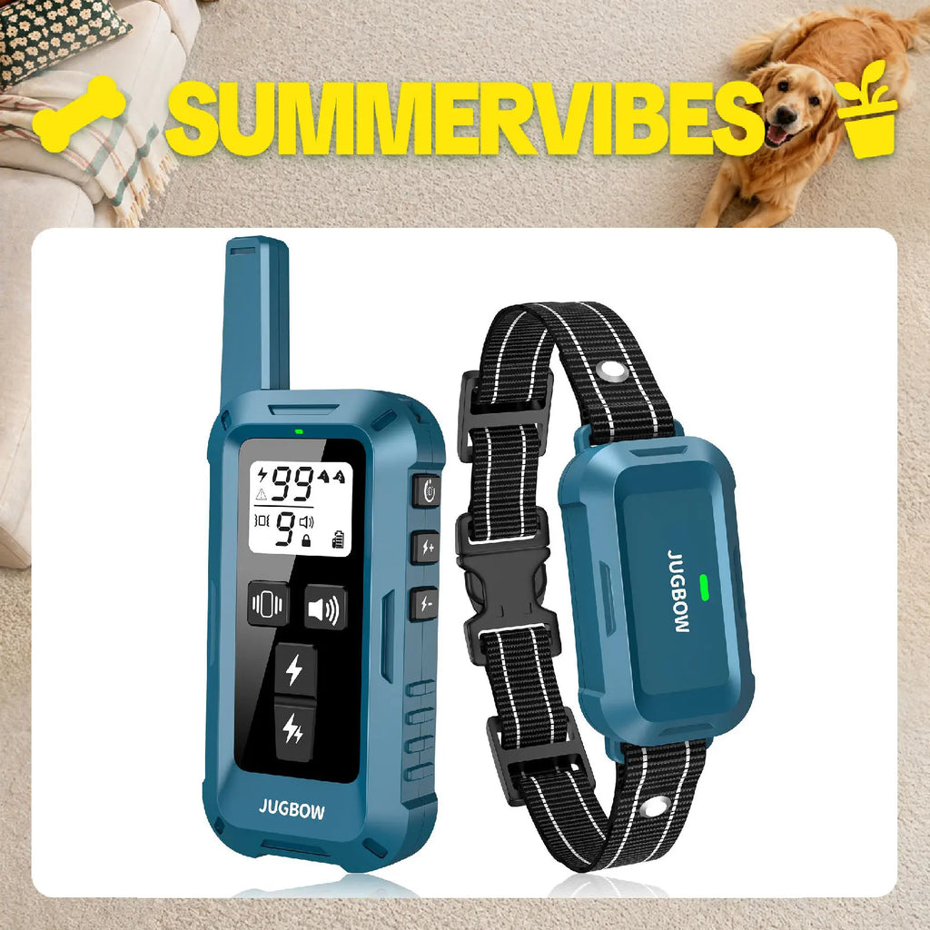 Jugbow 4200FT Waterproof Dog Training Collar with Remote Control, IPX8 Rating, 4 Training Modes, Rechargeable E-Collar for Outdoor Use