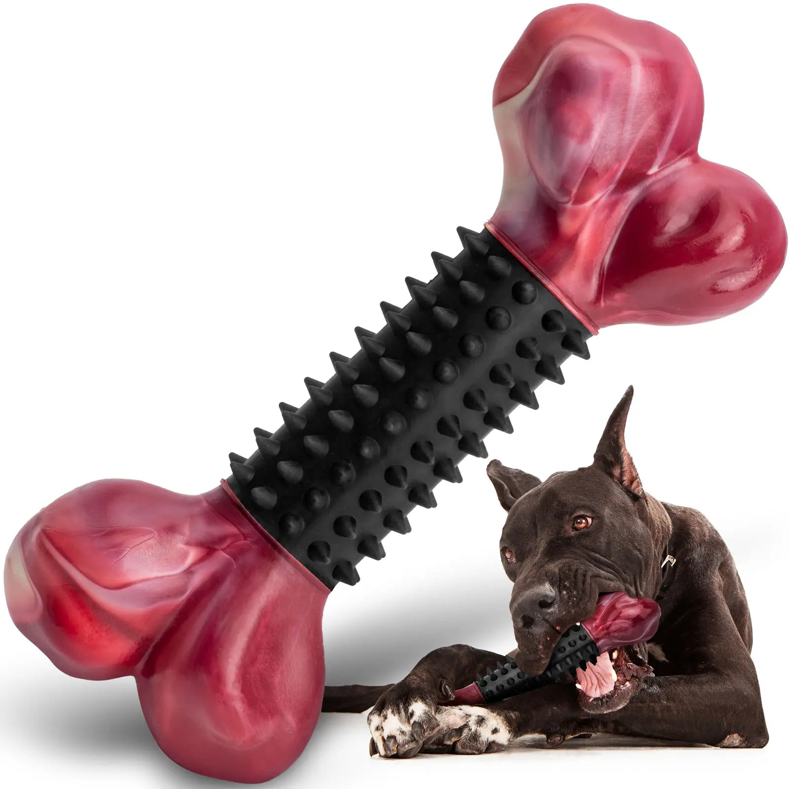 Apasiri Indestructible Chew Toy for Large Breeds - Durable Interactive Toy for Strong Dogs and Dental Health